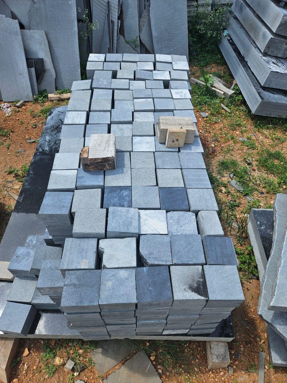 Cut stone pieces